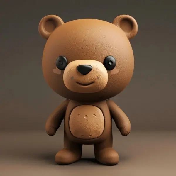 Ảnh gấu chibi dễ thương ngố tàu mê mẩn