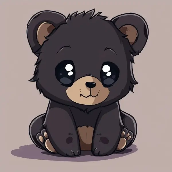 Hình gấu cute chibi dễ thương siêu cuốn