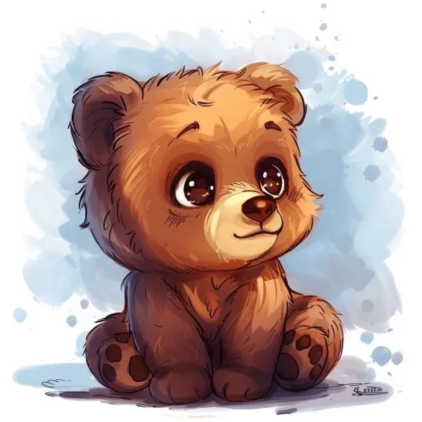 Ảnh chibi gấu dễ thương ngộ nghĩnh cuốn hút