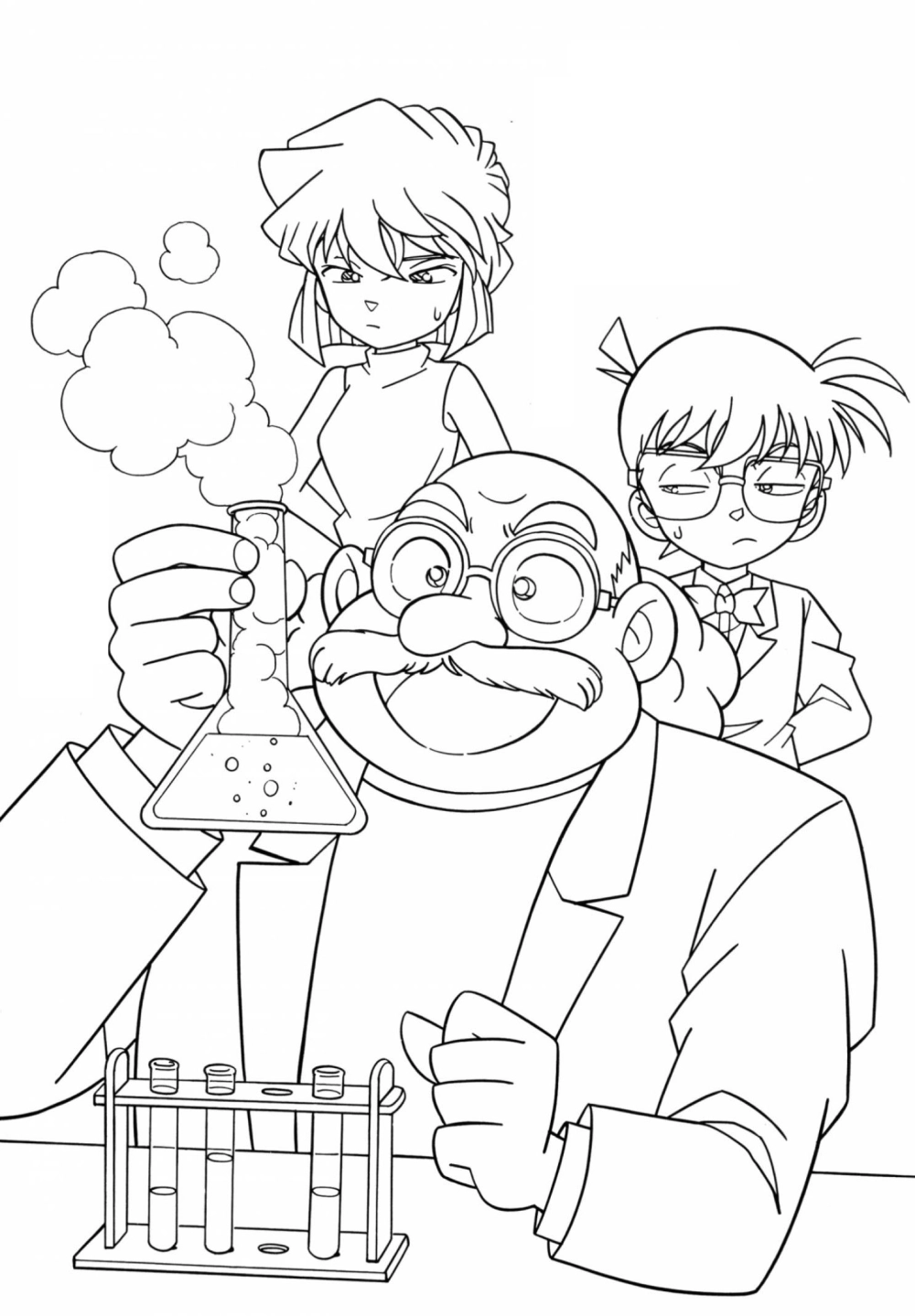 Tranh to mau conan phá án ngộ nghĩnh