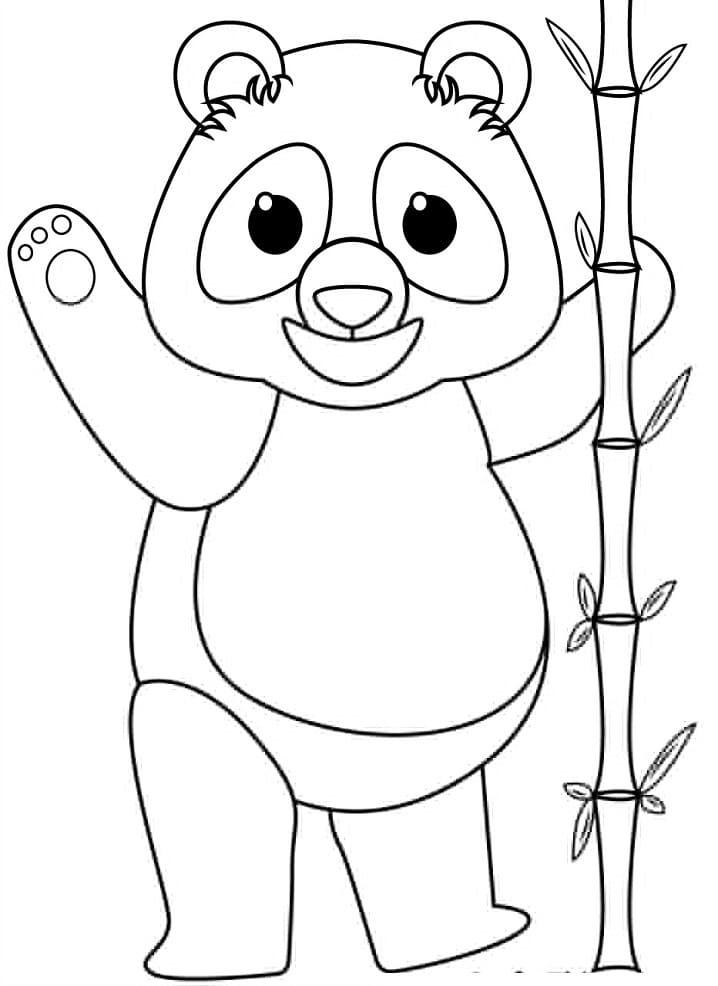 Bé tập tô màu con gấu đáng yêu ngộ nghĩnh