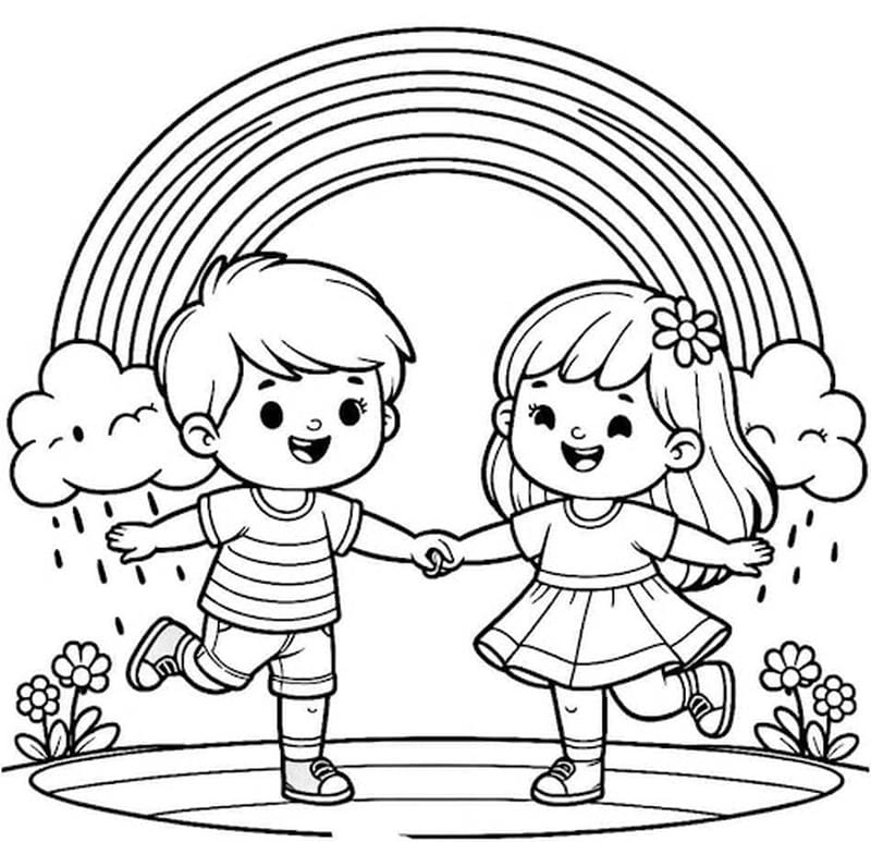 Tranh tô màu chủ đề bản thân mầm non cuốn hút