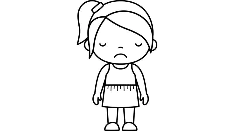 Tranh tô màu chủ đề bản thân dễ thương giáo dục bé