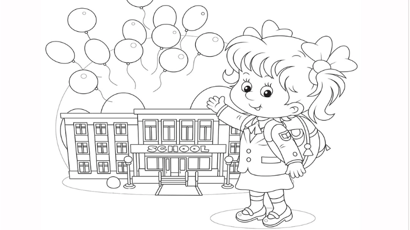 Hình tô màu chủ đề bản thân giáo dục cuốn hút