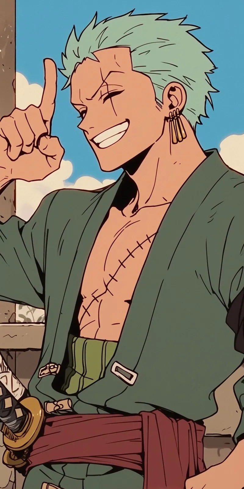 Zoro egghead arc mới mạnh mẽ siêu ngầu
