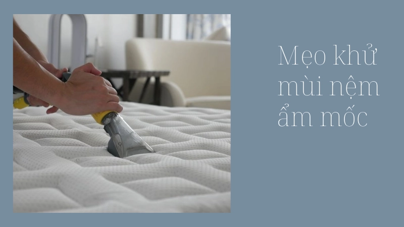 Mẹo khử mùi hôi và ẩm mốc trên nệm lâu ngày