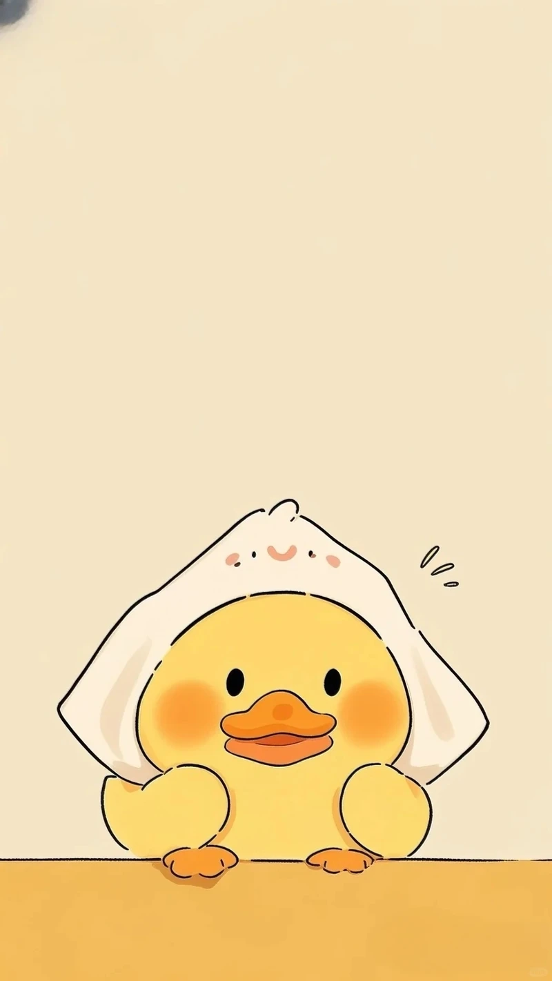 Vịt vàng chibi là phiên bản hoạt hình đáng yêu