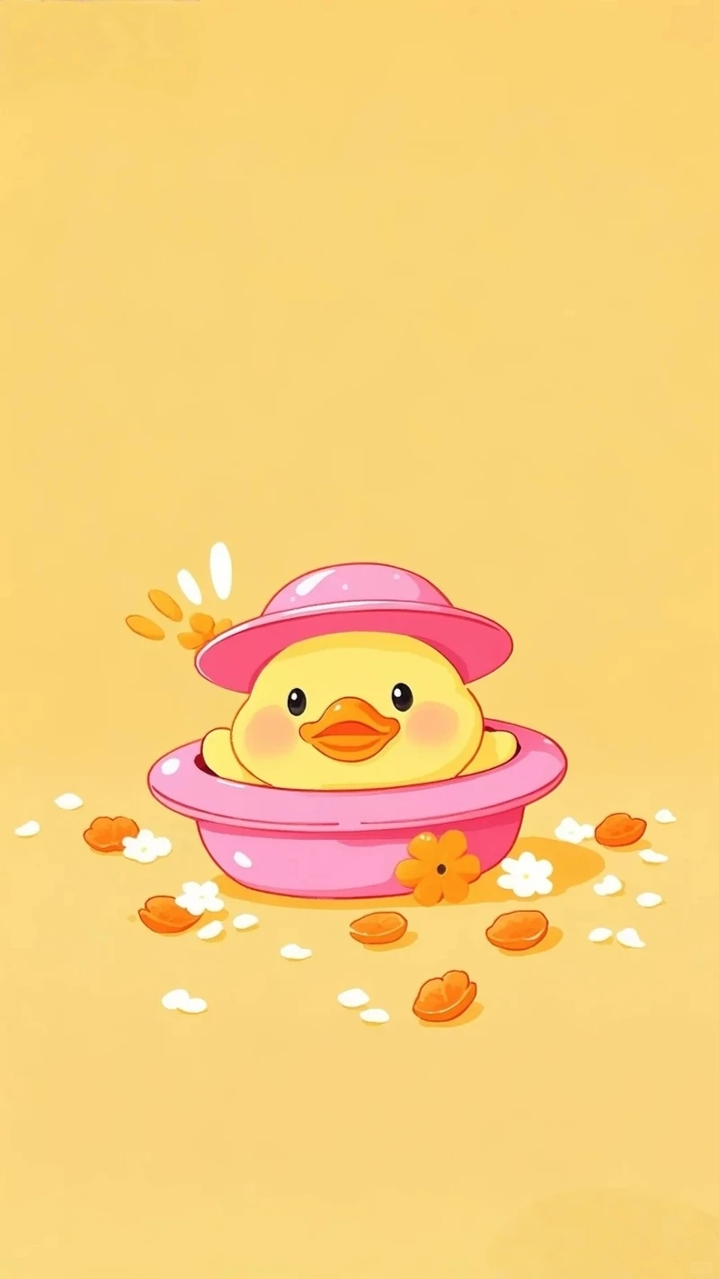 Ngắm vịt vàng chibi dễ thương siêu đáng yêu