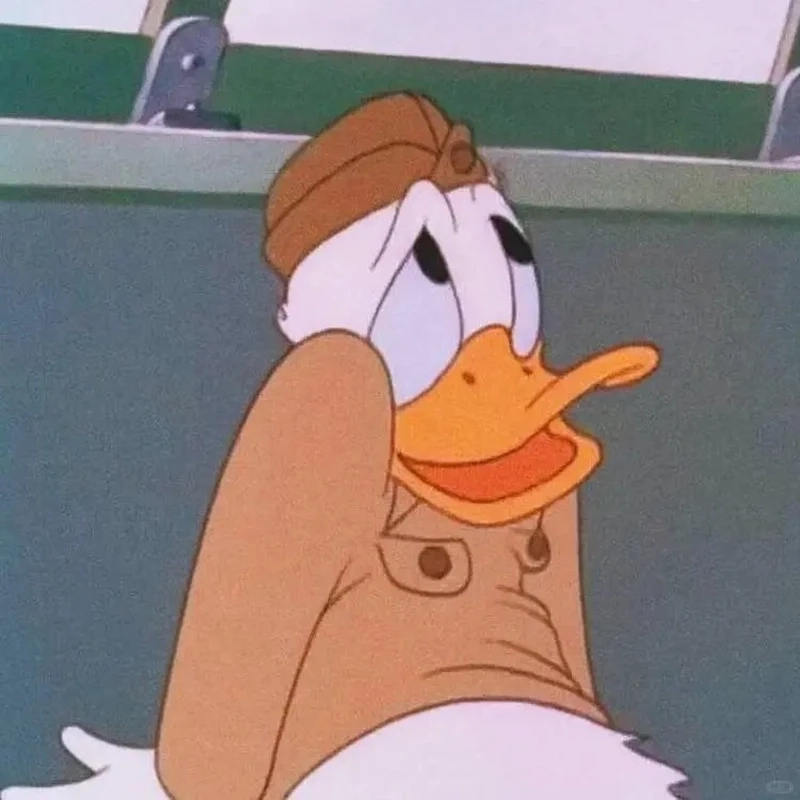 Fan hoạt hình không thể bỏ lỡ vịt donald meme hoạt hình cực hài